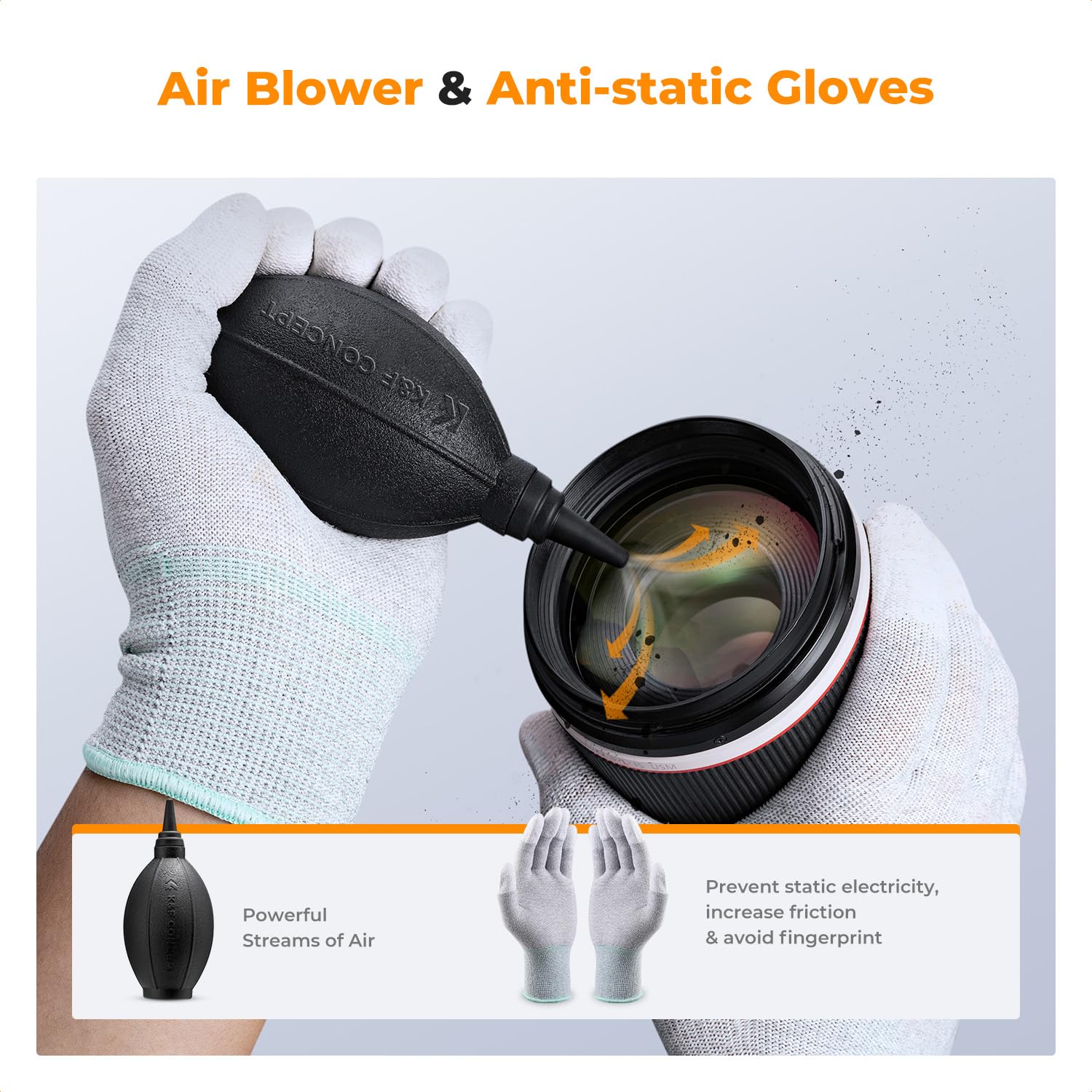 Amazon.com : K&F CONCEPT 23-in-1 Lens Cleaning Kit for Pro